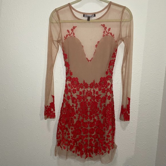 REVOLVE For Love and Lemons sheer embroidered dress - Picture 6 of 12